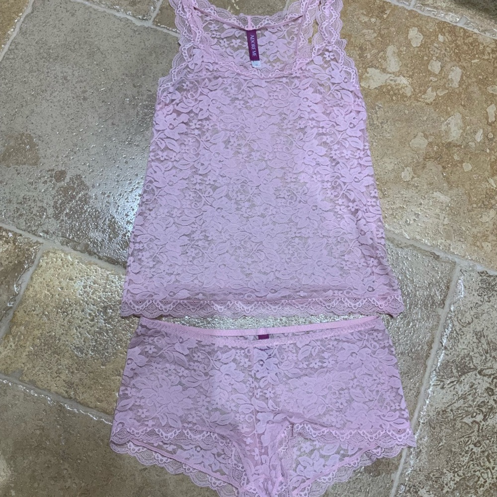Pink Lace Chemise for Intimate Comfort